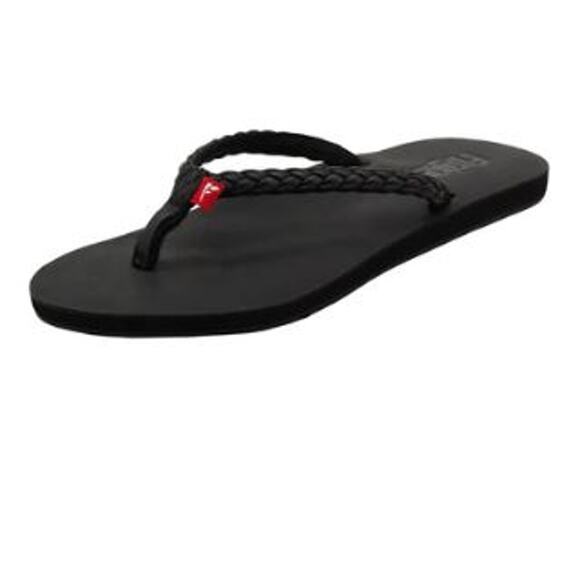 Brand NEW FLOJOS Women's Harper Flip-Flop, Black Sandals Womens size 8 - Picture 1 of 4